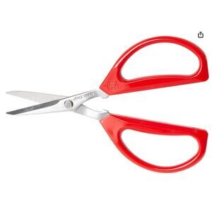 Joyce Chen Original Unlimited Kitchen Shears With Comfortable Handles, Red
